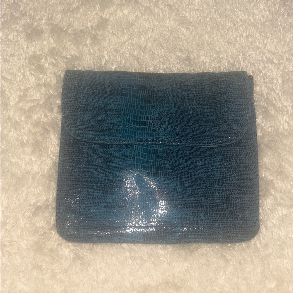 Banana Republic Blue Leather Mini Crossbody